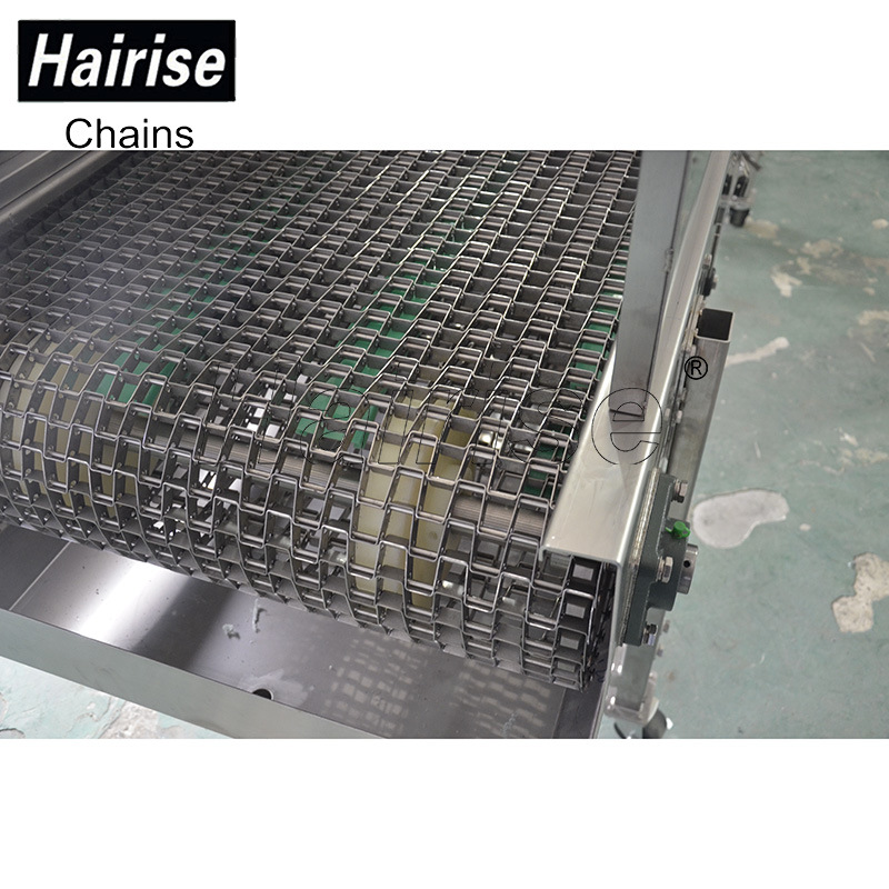 Flat Wire Food Cooling Food Grade Stainless Steel Belt Conveyor