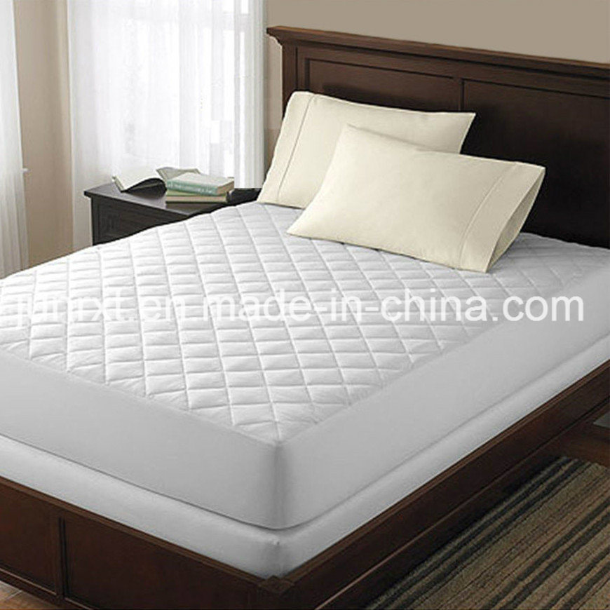 White Line Wave Polyester Pongee Air Layer Waterproof Mattress Protector