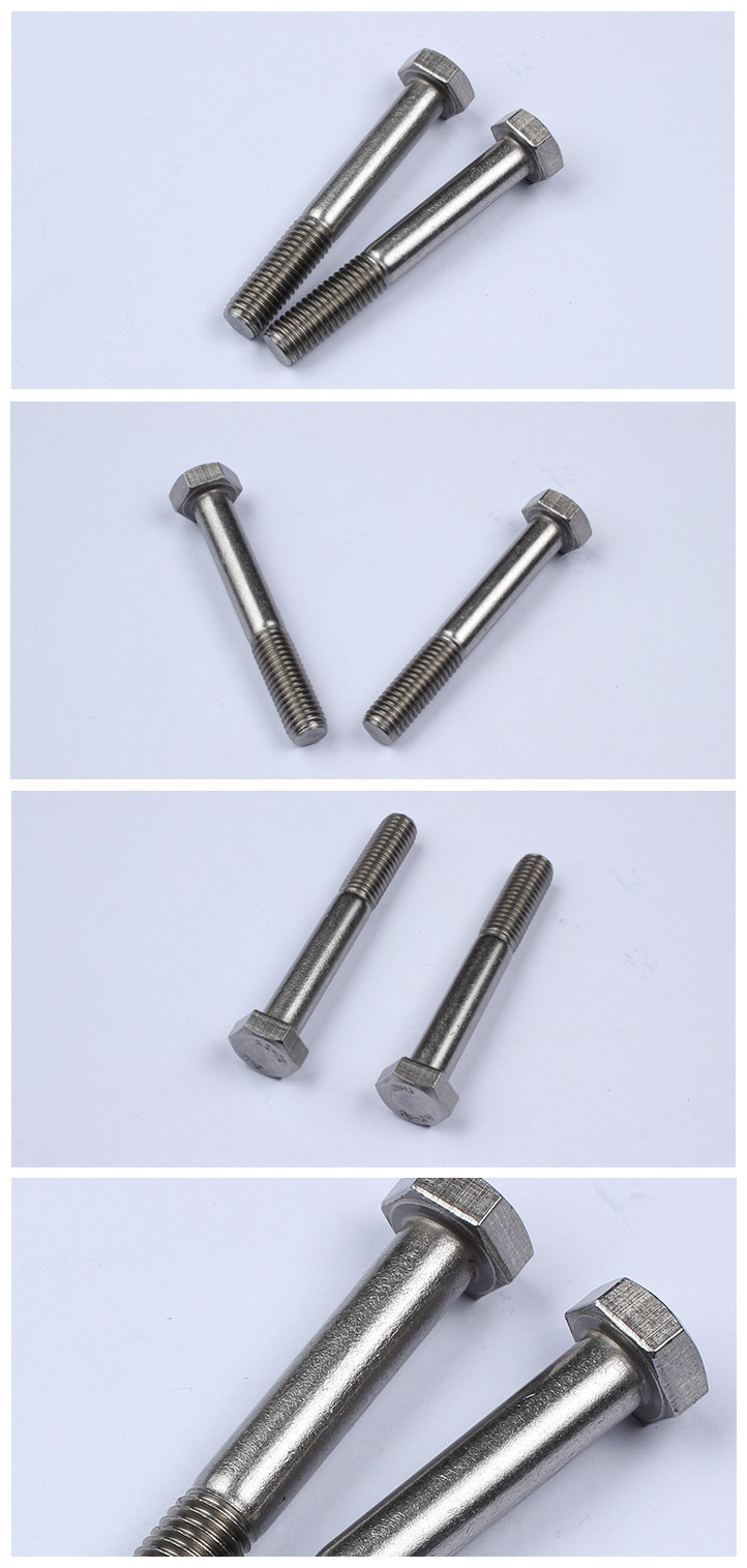 Stainless Steel ASME B 18.2.1 Half Thread Hex Bolt