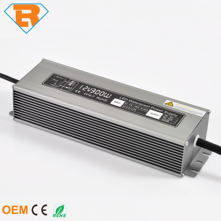 300W DC24V IP67 LED Power Supply for DMX512 LED Light