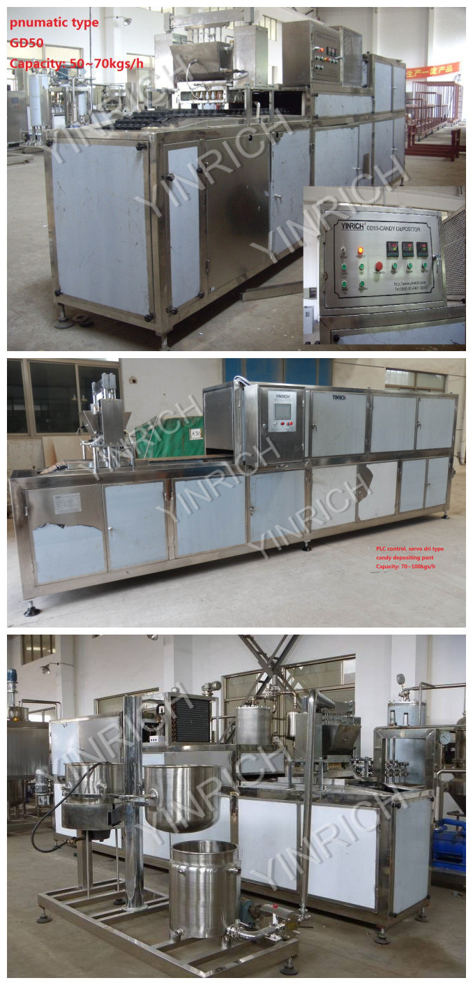 Lab Use Multi Function Candy Machines Small Capacity Candy Depositing Line with Jelly, Toffee, Hard Candy, Lollipop Machines (GD50)