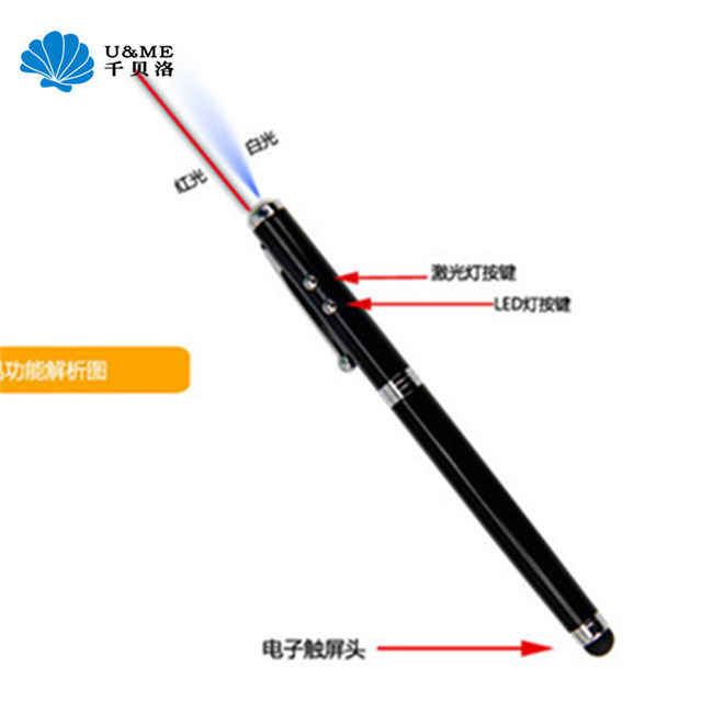 Multi Fuction 4 in 1 Torch Light Pen Ballpoint Pen