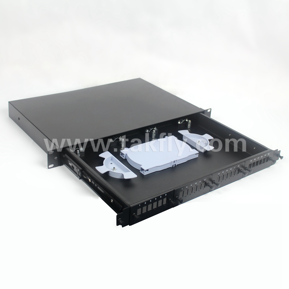 24f Drawer ODF Fiber Optical Distribution Frame with Cable Bracket