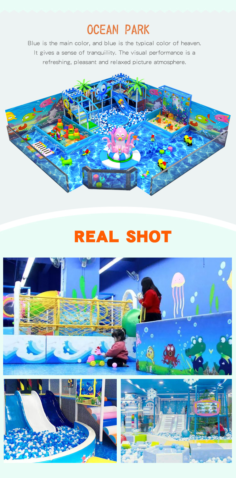 Children Amusement Park Indoor Playground with Plastic Playground Factory Customization with