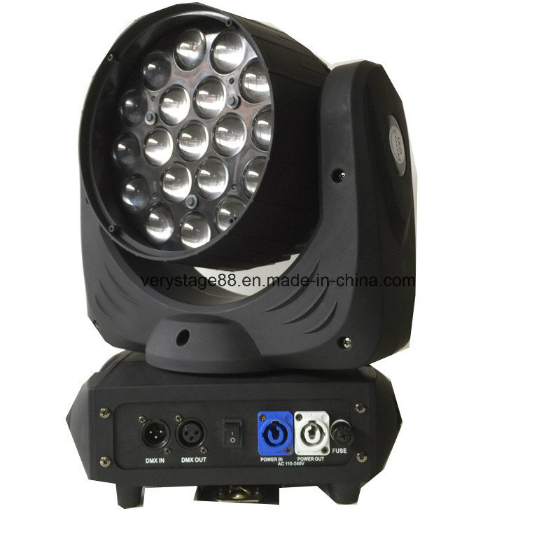 Professional 19X12W 4in1 Wash Beam Zoom LED Moving Head Light