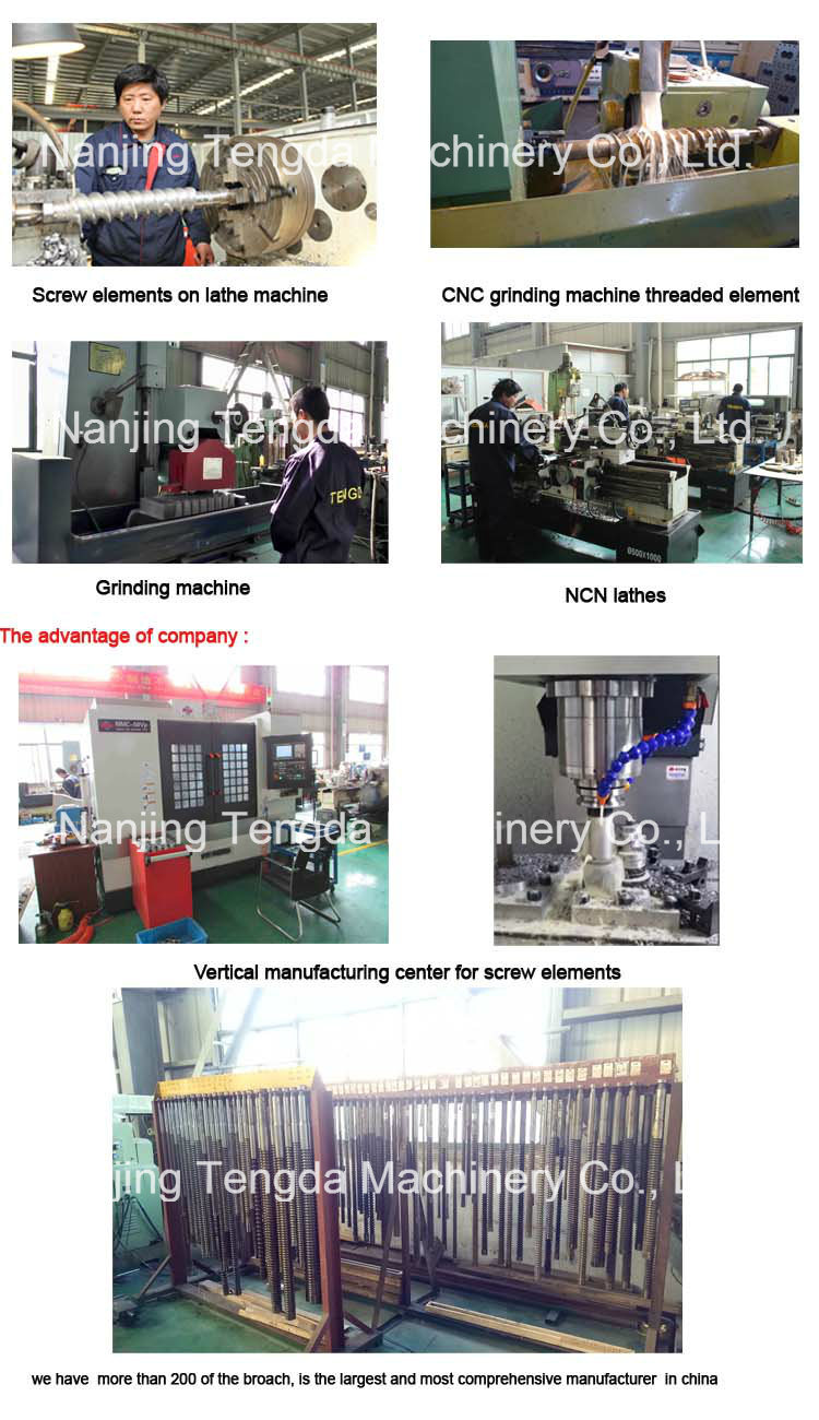 Mini Parallel Twin Screw Barrel Plastic & Rubber Machinery Parts