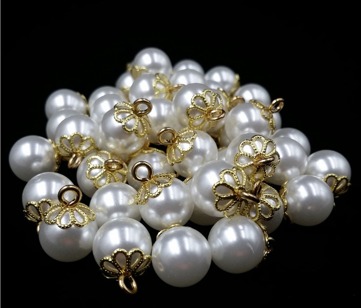 Wholesale Half Round ABS Pearl Button Shank Button