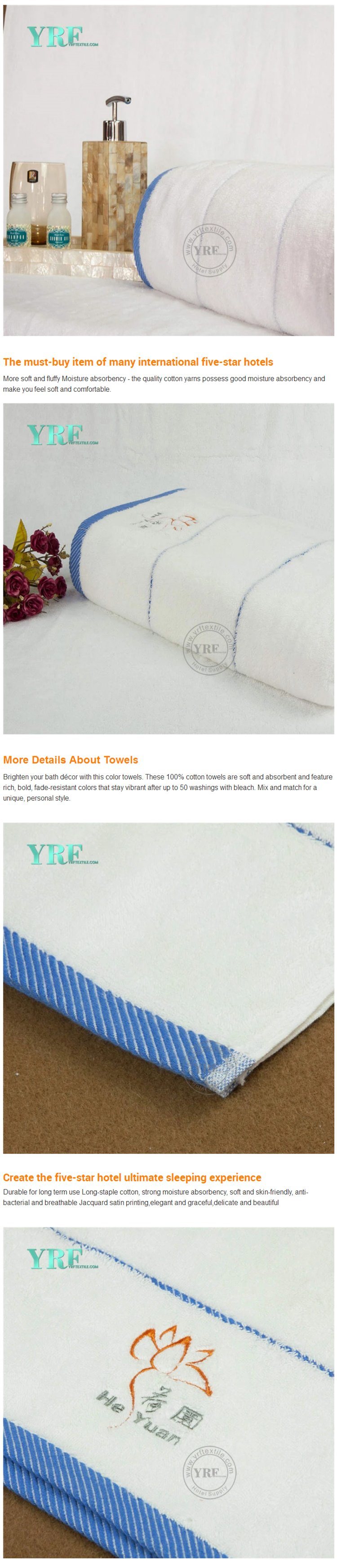 Custom Terry Emboss Towel Hotel Bath Face Hand Towel