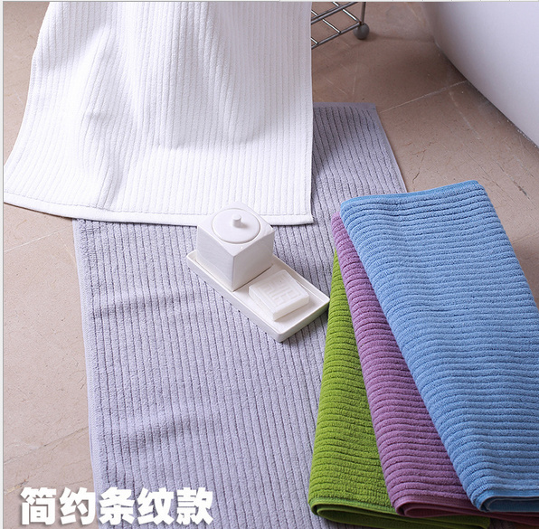 High Quality 100% Cotton Hotel Footprint Bath Towel Mat