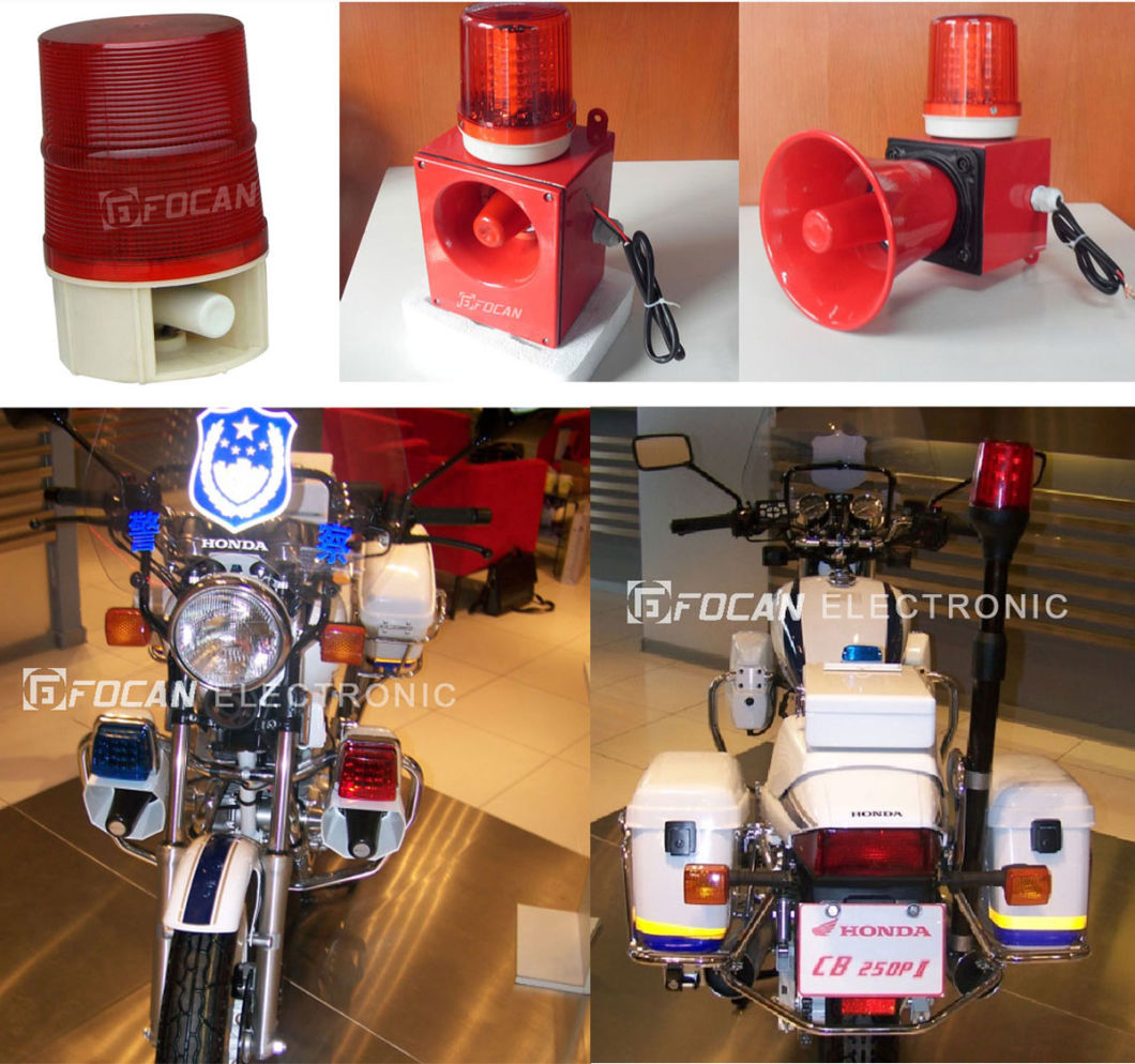 Police Warning Traffic Light and Siren Alarm Speaker for Motorcycle