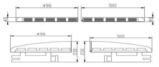 LED Warning Visor Light and Split Warning Light (LTDG185-T)