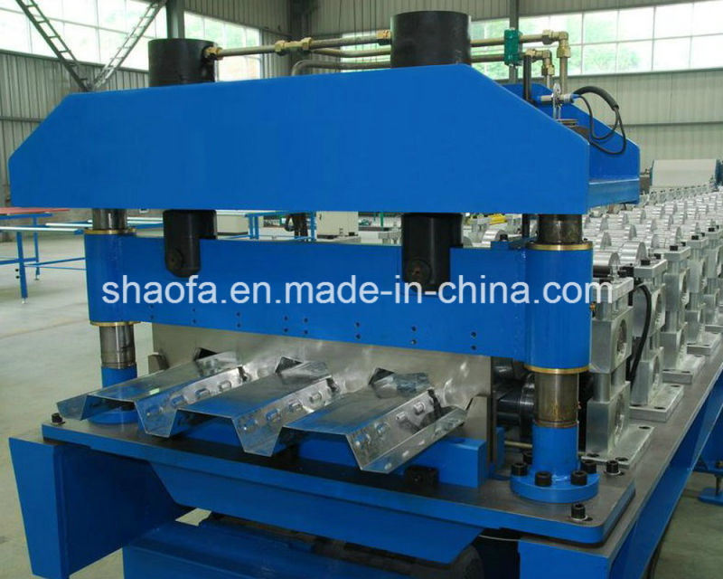 High Quality Aluminum Shaped Decking Sheet Roll Forming Machine