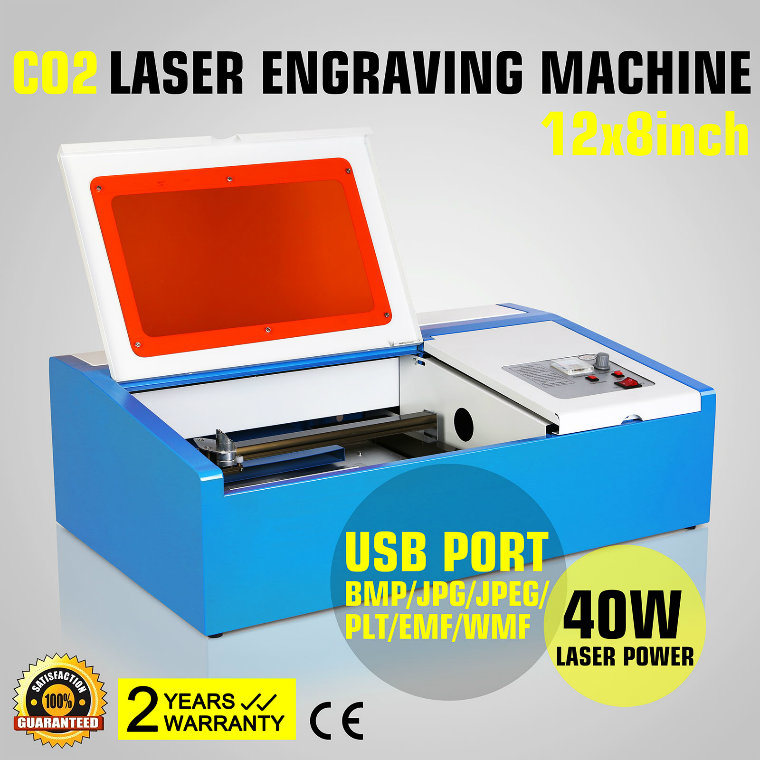 40W CO2 Laser Engraving Cutting Machine with USB Port