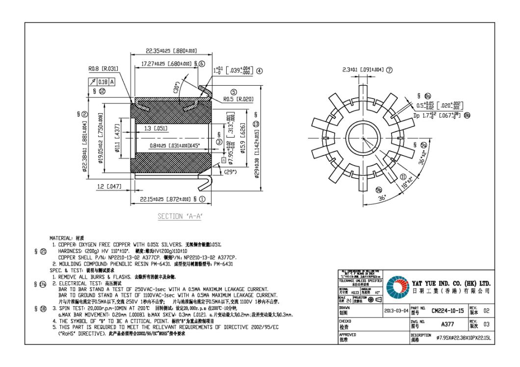 OEM ODM Commutator Factory for Car Motor