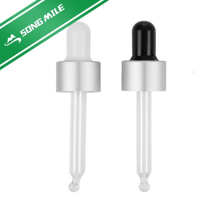 Matte Gold Aluminum Glass Dropper Pipette Cap 18mm