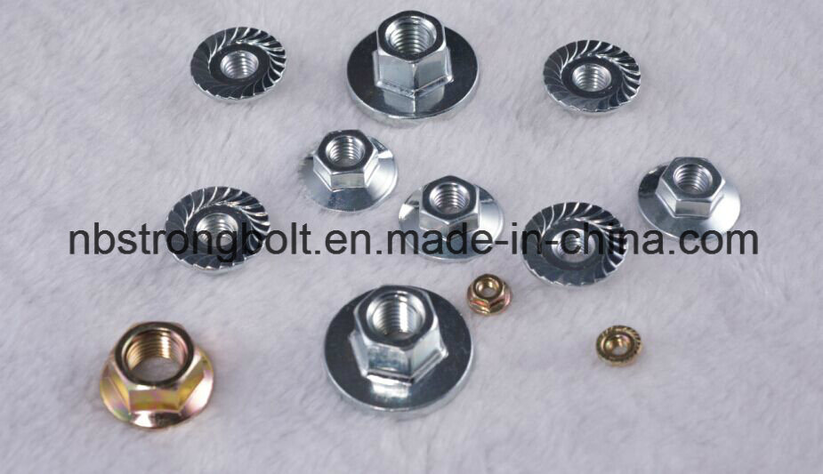 DIN6923 Hexagon Flange Nut with Carbon Steel