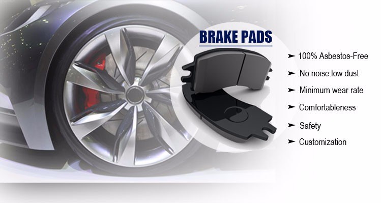 Passenger Cars Brake Parts Semi-Metallic Non-Asbestos Break Pad