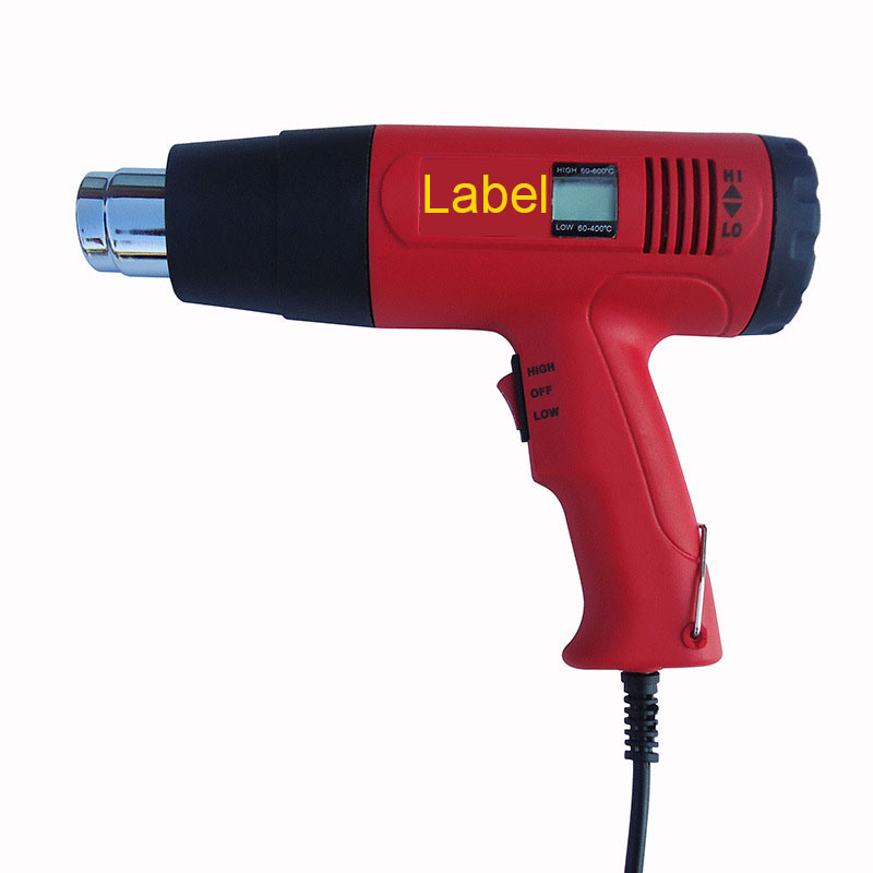 1600W Hot Air Heat Gun Dual Temperature Paint Stripper DIY Tool + 4 Nozzle