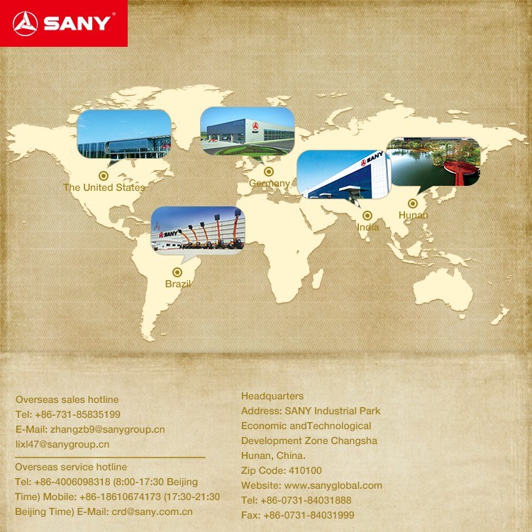 Sany Sy308c-8 (R Dry) 8 Cubic Meter Righ Drive Concrete Cement Truck Mixer Price