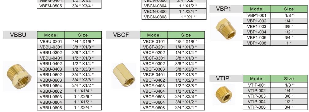 Female Brass Pipe Reducing Hex Bushing Fitting Coupler Copper Brass Fitting