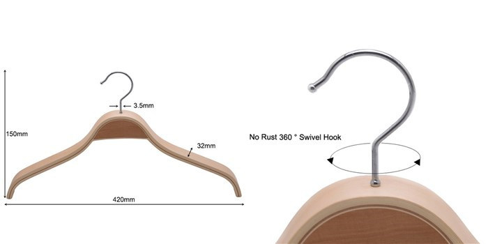 Achino Laminated Wide Shoulders Heavy Duty Clothes Hanger