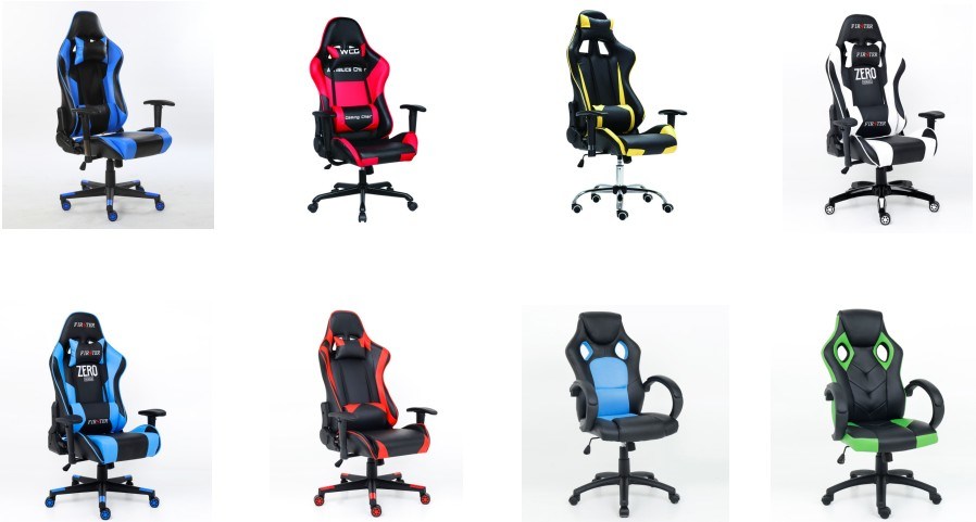 Ergonomic Adjustable Height Swivel PC Racing Office Gaming Chair