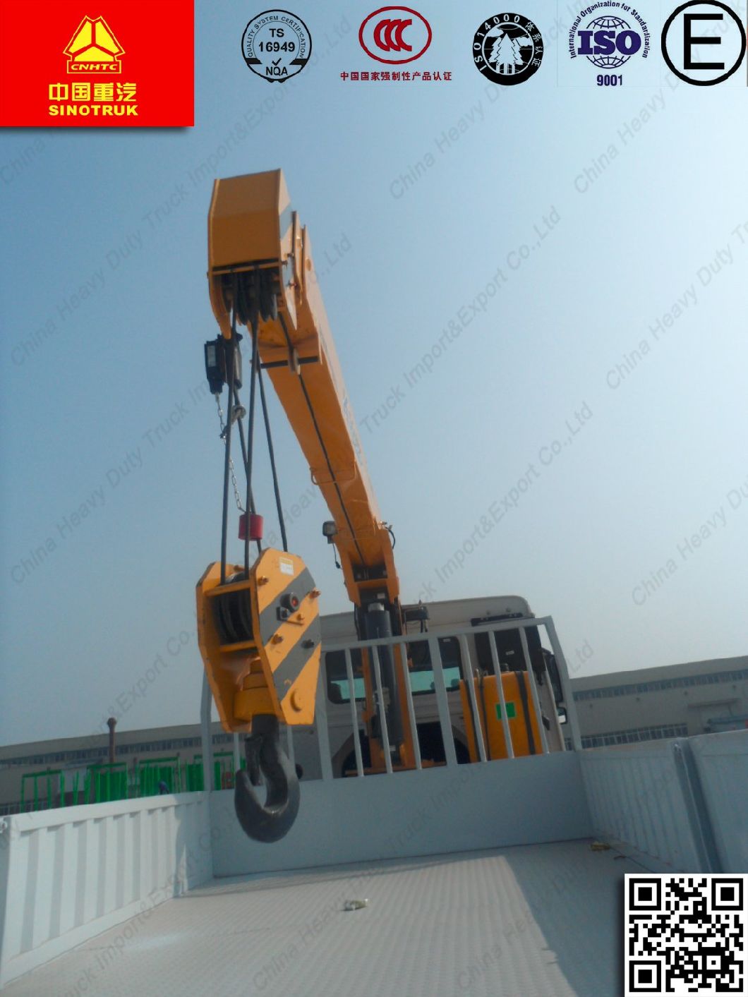 Flatbed Truck 4WD with Crane 20 Ton Truck-Mounted Crane