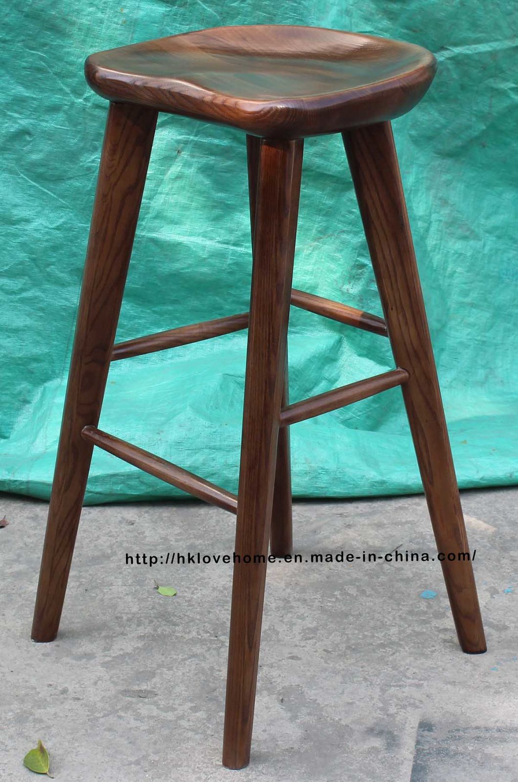 Restaurant Leisure Dining Coffee Ash Wooden Bar Chairs Stools