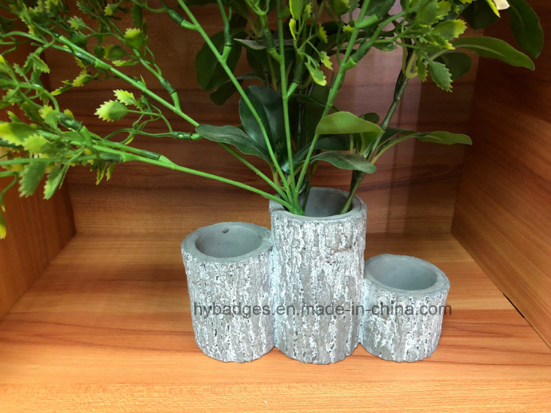 Small Cameo Cement Planter, Concrete Flower Pot (GZHY-FP-003)
