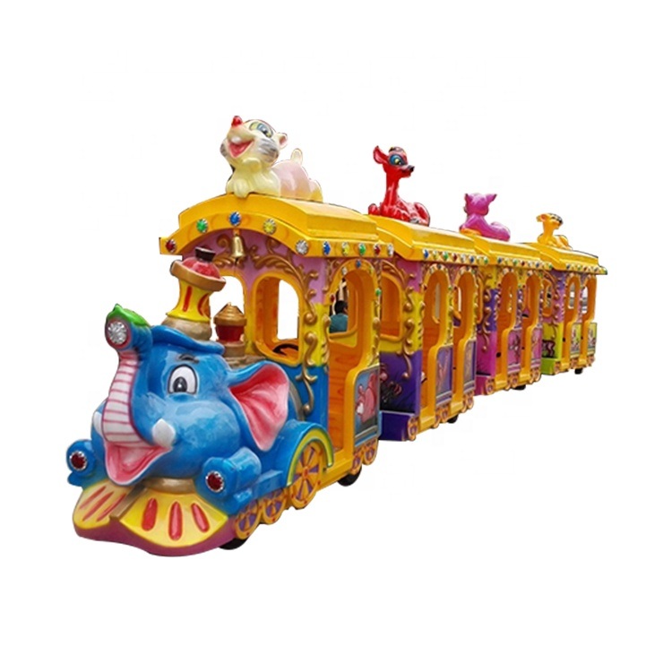 Amusement Park Mini Electric Trackless Adult Battery Tourist Train Rides for Sale