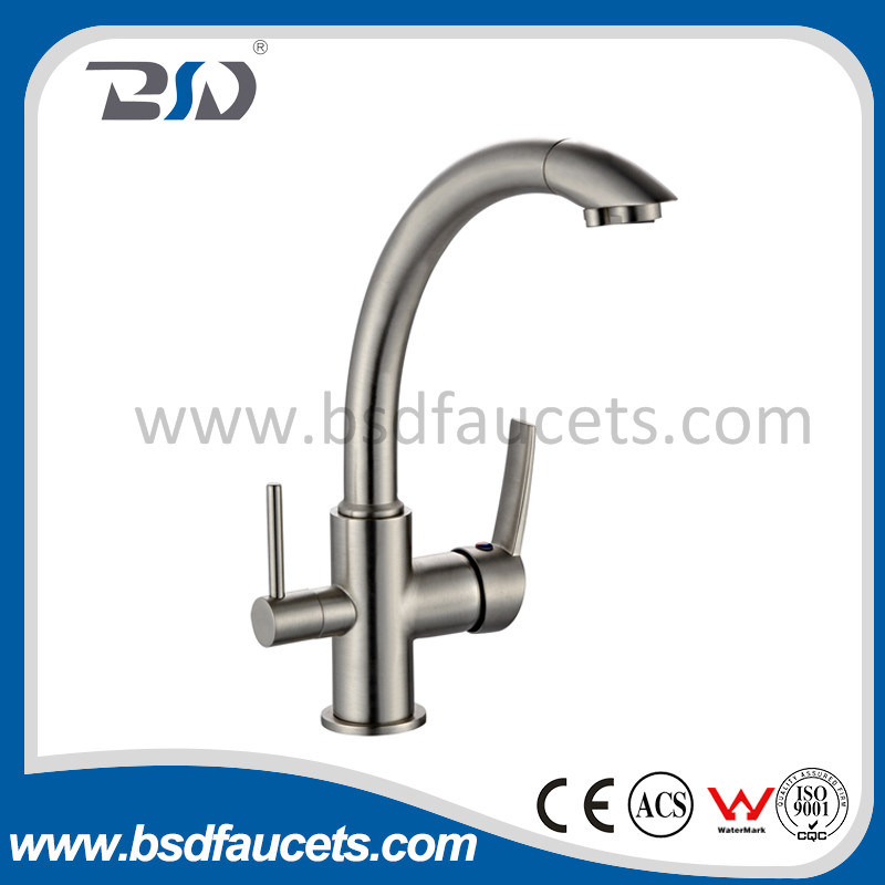 Brass 3 Ways Kitchen Faucets for Drinking Water Purified Water