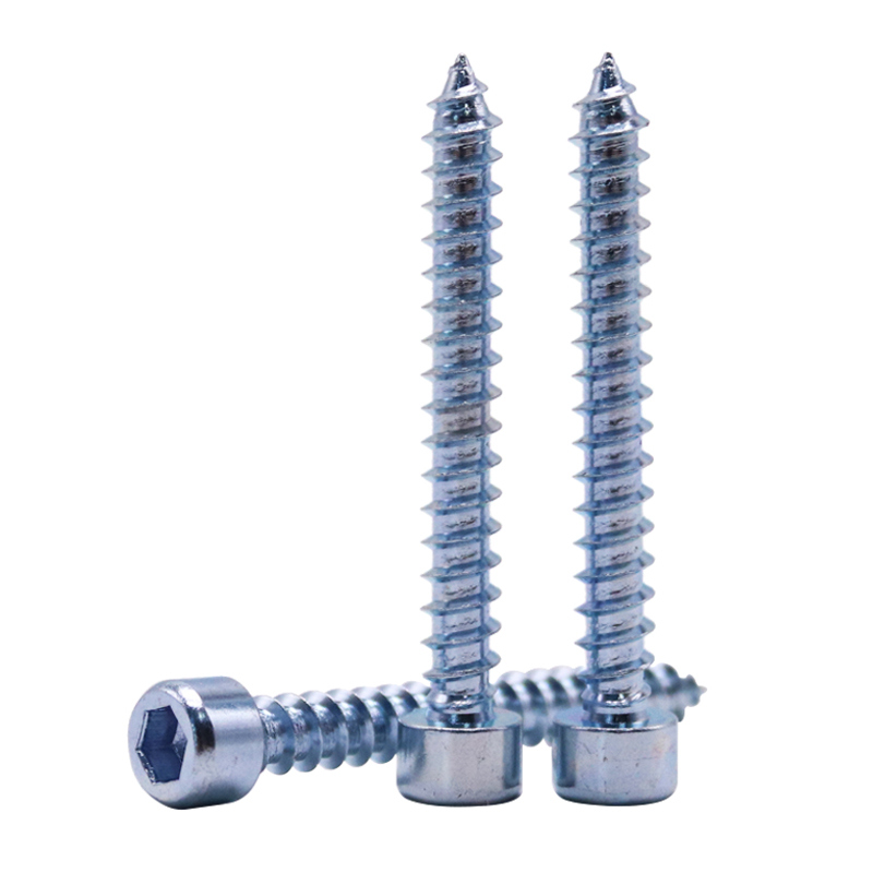 Zinc Plated Allen Hex Socket Head Self Tapping Wood Screw/Furniture Door Screw