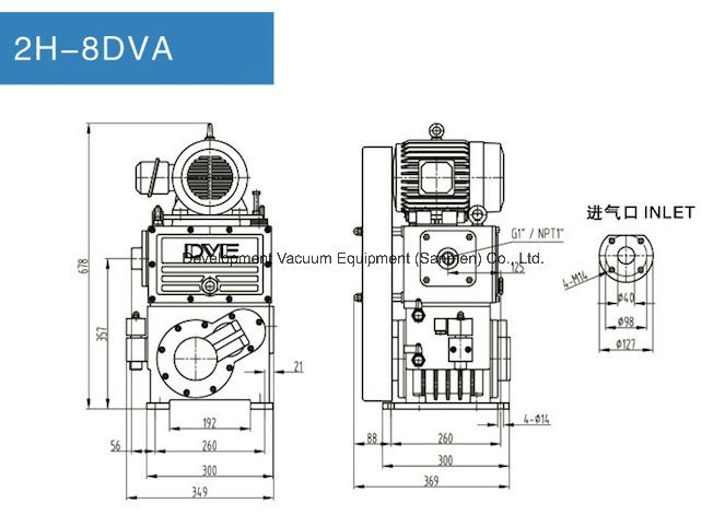 Double Stage Rotary Plunger Pump Used for Vacuum Impregnation