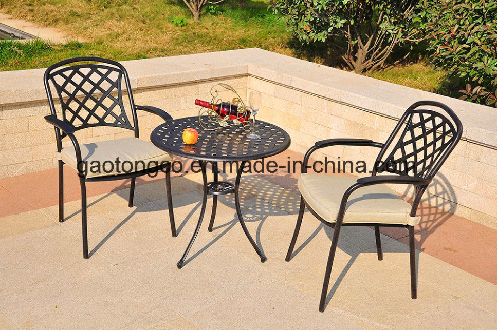 Budget Friendly Garden Patio Furniture Set Aluminum Powder Coated Table and Chairs