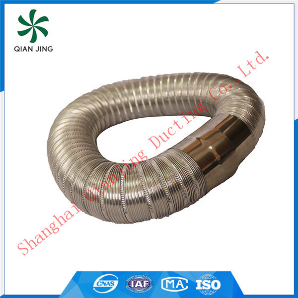 Thick Semi-Rigid Stainless Steel 304 Flexible Duct for Dryer Ventilation