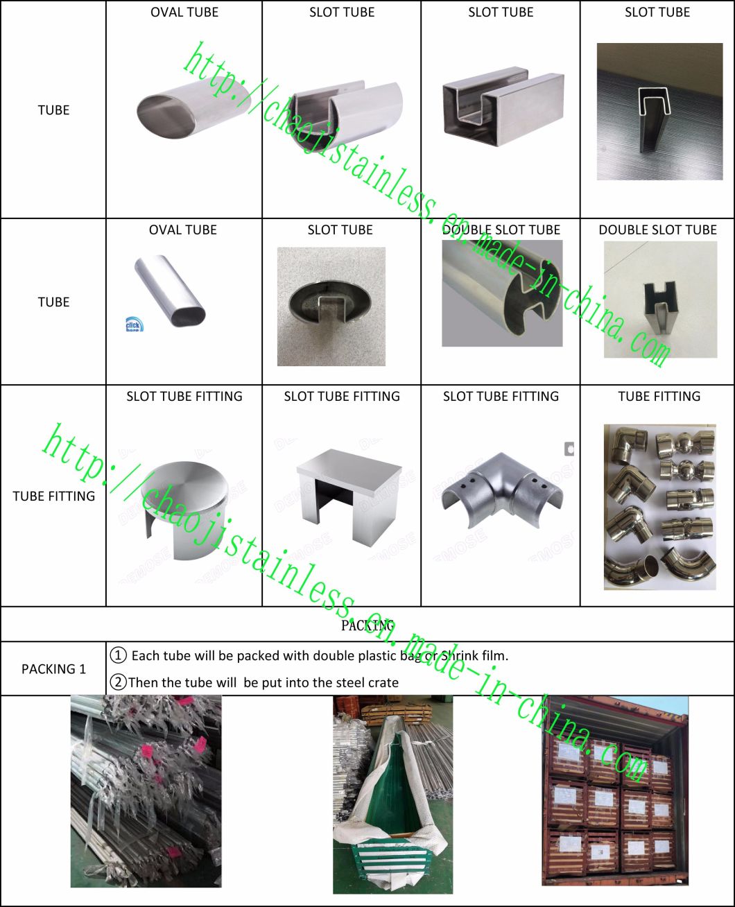 Stainless Steel Round/ Square/ Rectangular/Slot Tube