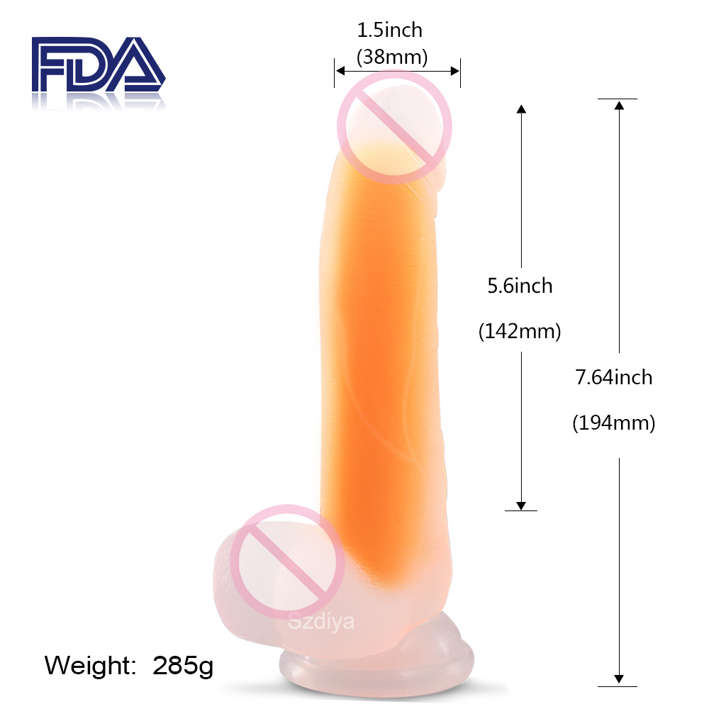 New Realistic Silicone Dildo Supper Strong Suction Cup Penis Dick for Women Horse Dildo (DYAST397C)