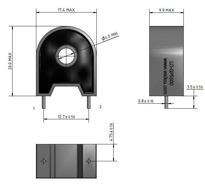 High Frequency Current Transformer 1: 50 to 300 10A Input