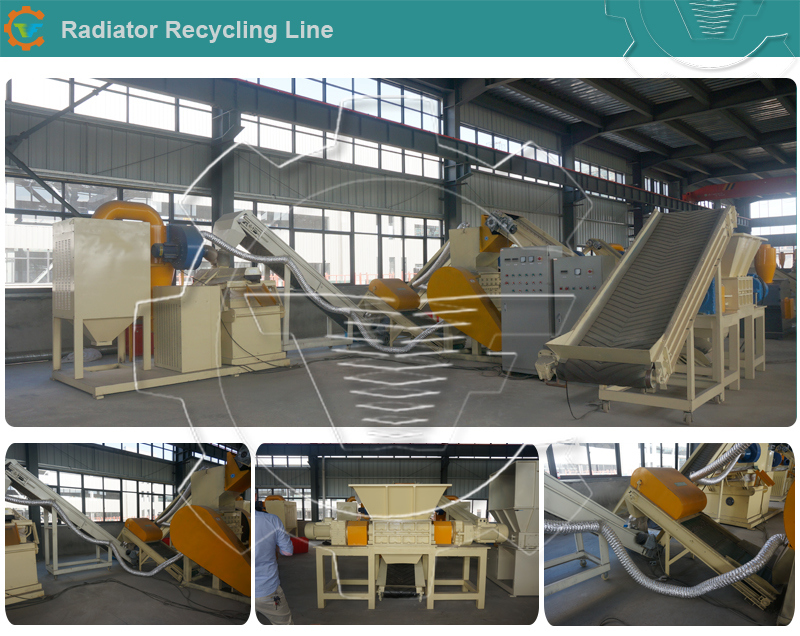 Easy Operating Full Automatic Cheap Scrap Radiator Recycle Machine