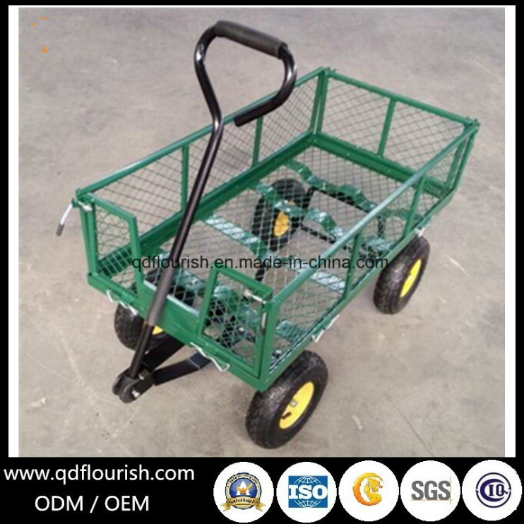 Steel Mesh Garden Tool Cart Tc1840s Hand Trolley