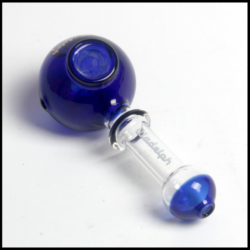 Hfy Glass Illadelph Glass Multi Holed Colored Spoon Hand Pipe Blue Somking Wholesale Shisha Thick