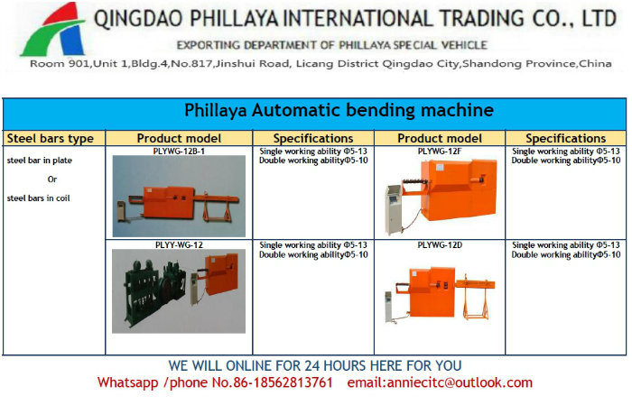 Automatical Digital Bending and Cutting Steel Bar Rebar CNC Machine