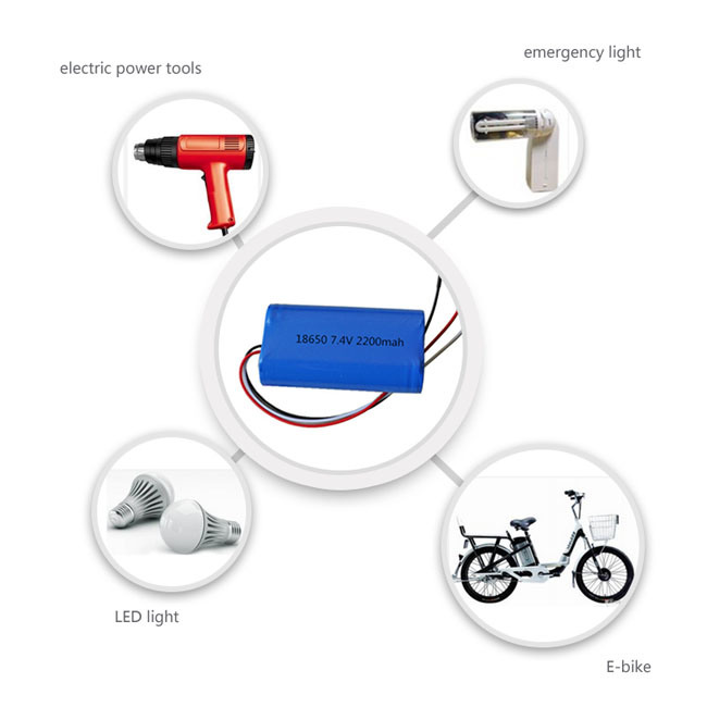 Rechargeable 18650 Battery Pack /Li-ion Battery Pack/Lithium-Ion Battery Pack for LED Lights/LED Lamp