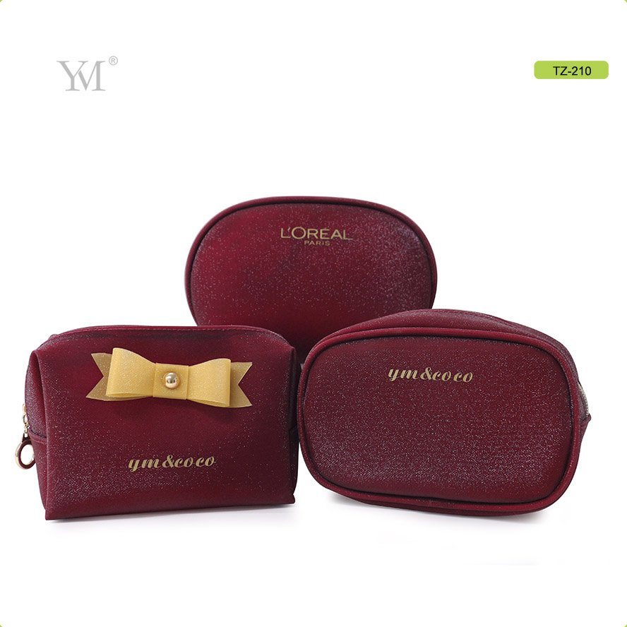 Manufacturer Supply Women Cosmetic Bag Set Promotional Fashion Cosmetic Organizer Bag in Bag