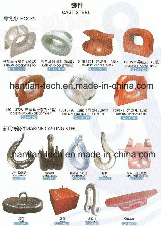 Ship Marine Casting Steel Towing Chock Type EU with Classification Society Approval (HT-C08)
