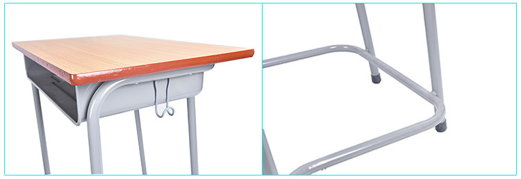 Metal Wooden School Desk Chair Classroom Furniture