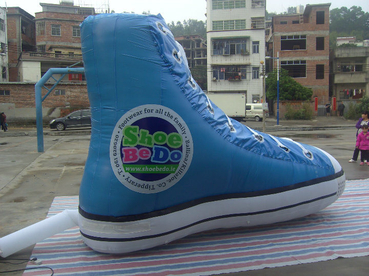 Inflatable Model Blue Shoes /Inflatable Products Huge Shoe for Advertising
