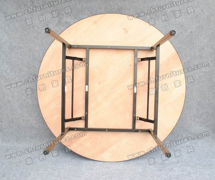 Yc-T01 Hotel Restaurant Wholesale Round Folding Event Banquet Table