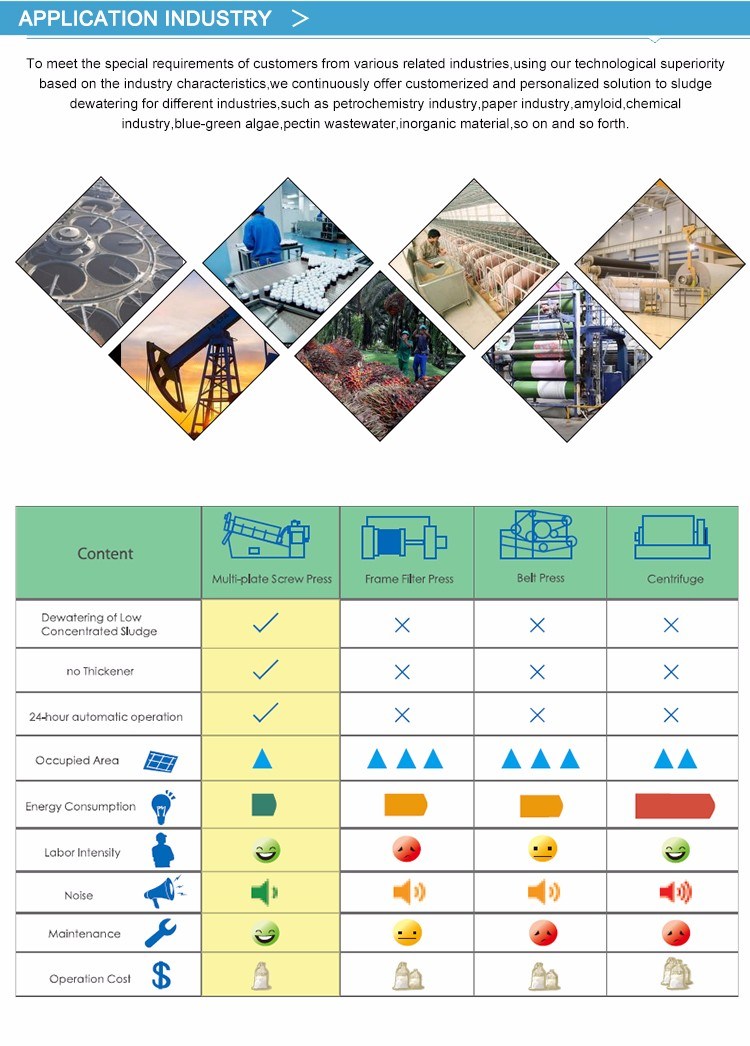 Top Manufacturer Screw Conveyor System for Sludge Dewatering