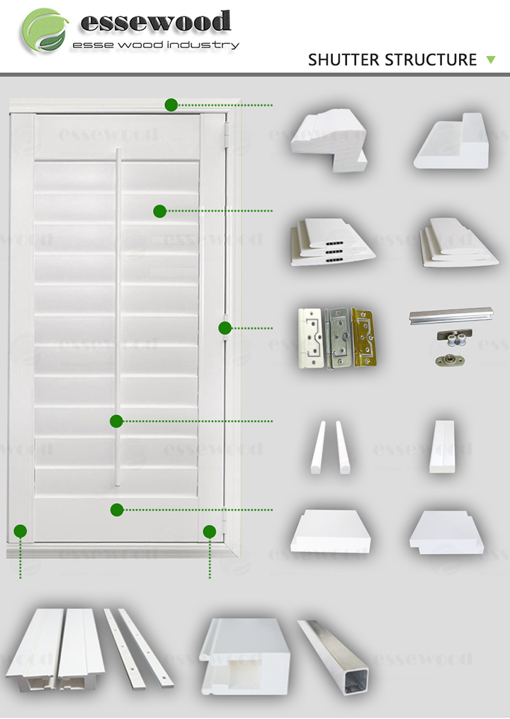 Folding Doors Aluminium Shutter, Window Shutters Components